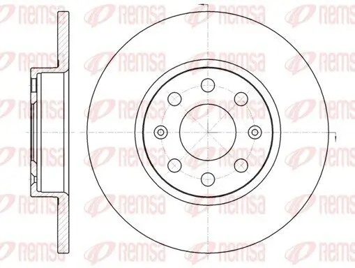 Bremsscheibe Vorderachse REMSA 61209.00