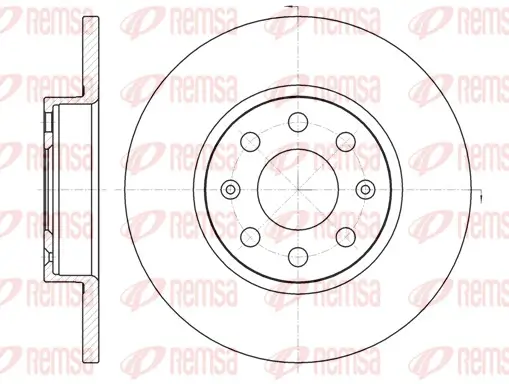 Bremsscheibe Vorderachse REMSA 61209.00