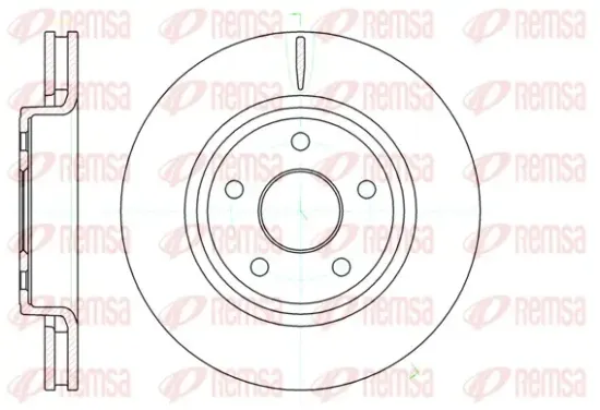 Bremsscheibe Vorderachse REMSA 61210.10 Bild Bremsscheibe Vorderachse REMSA 61210.10