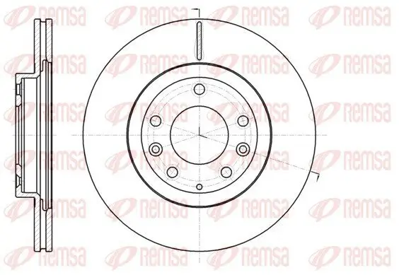Bremsscheibe Vorderachse REMSA 61215.10