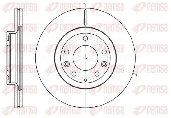 Bremsscheibe Vorderachse REMSA 61215.10 Bild Bremsscheibe Vorderachse REMSA 61215.10