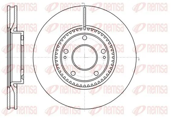 Bremsscheibe Vorderachse REMSA 61217.10