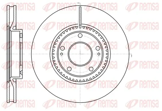 Bremsscheibe Vorderachse REMSA 61217.10
