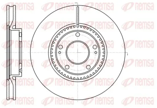 Bremsscheibe Vorderachse REMSA 61217.10 Bild Bremsscheibe Vorderachse REMSA 61217.10