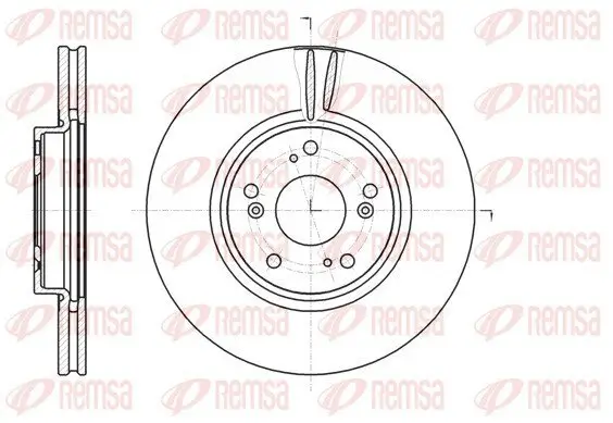 Bremsscheibe Vorderachse REMSA 61218.10