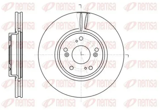 Bremsscheibe Vorderachse REMSA 61218.10 Bild Bremsscheibe Vorderachse REMSA 61218.10