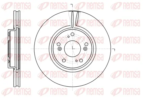 Bremsscheibe Vorderachse REMSA 61218.10