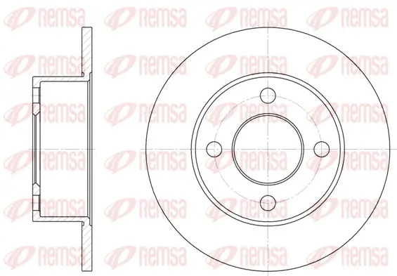 Bremsscheibe Hinterachse REMSA 6122.00