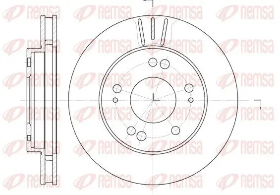 Bremsscheibe Vorderachse REMSA 61220.10