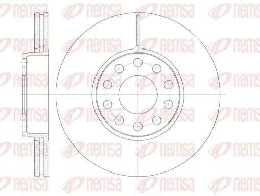 Bremsscheibe Vorderachse REMSA 61227.10