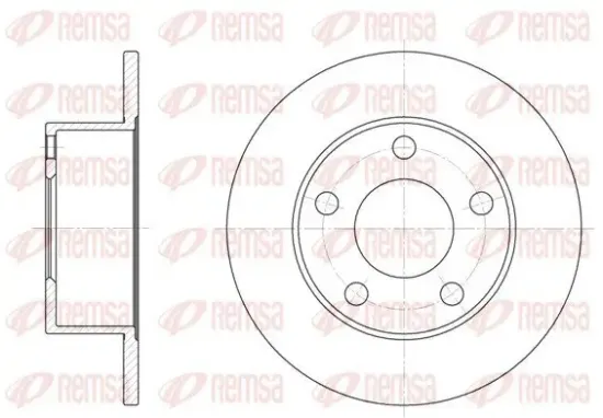 Bremsscheibe Hinterachse REMSA 6123.00 Bild Bremsscheibe Hinterachse REMSA 6123.00