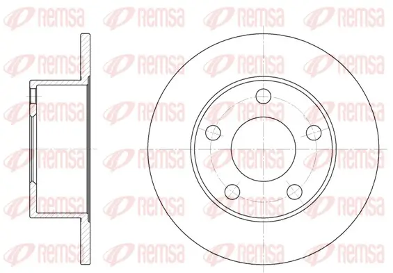 Bremsscheibe Hinterachse REMSA 6123.00