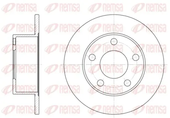 Bremsscheibe Hinterachse REMSA 6123.00 Bild Bremsscheibe Hinterachse REMSA 6123.00