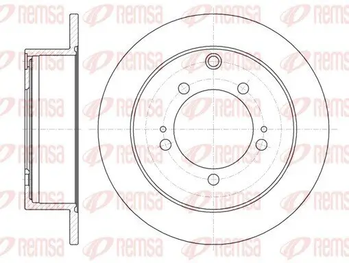 Bremsscheibe Hinterachse REMSA 61230.00