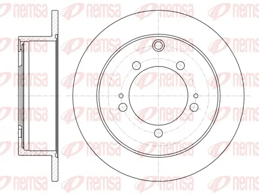 Bremsscheibe Hinterachse REMSA 61230.00