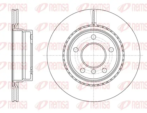 Bremsscheibe Hinterachse REMSA 61231.10
