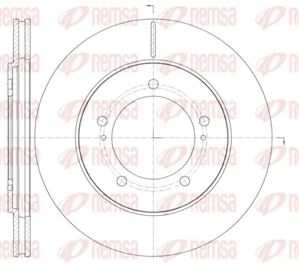 Bremsscheibe Vorderachse REMSA 61233.10