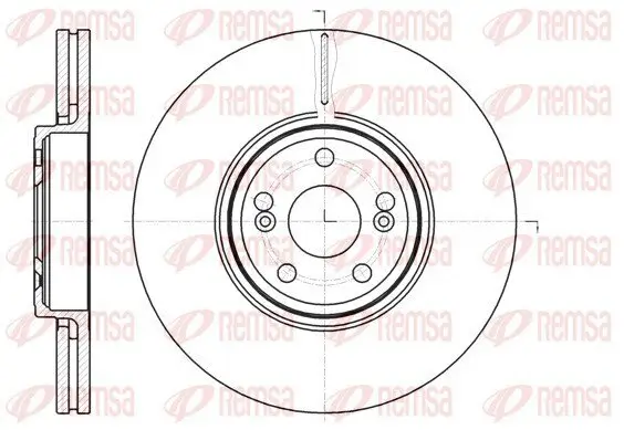 Bremsscheibe Vorderachse REMSA 61234.10