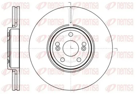Bremsscheibe Vorderachse REMSA 61234.10 Bild Bremsscheibe Vorderachse REMSA 61234.10