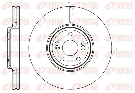 Bremsscheibe Vorderachse REMSA 61234.10
