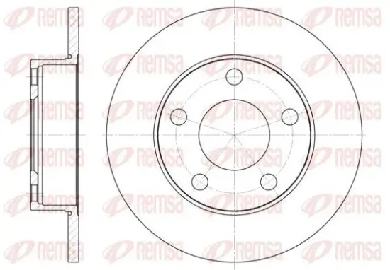 Bremsscheibe Hinterachse REMSA 6124.00 Bild Bremsscheibe Hinterachse REMSA 6124.00