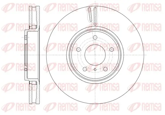 Bremsscheibe Vorderachse REMSA 61244.10