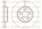 Bremsscheibe Vorderachse REMSA 61252.10