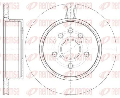 Bremsscheibe Hinterachse REMSA 61255.10