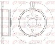 Bremsscheibe Hinterachse REMSA 61255.10