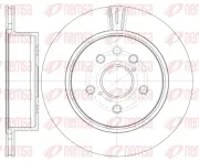 Bremsscheibe Hinterachse REMSA 61255.10