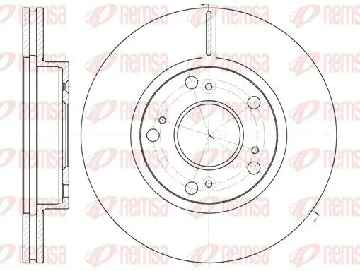 Bremsscheibe Vorderachse REMSA 61263.10