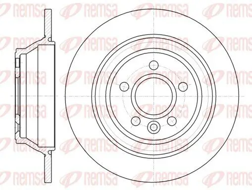 Bremsscheibe Hinterachse REMSA 61265.00