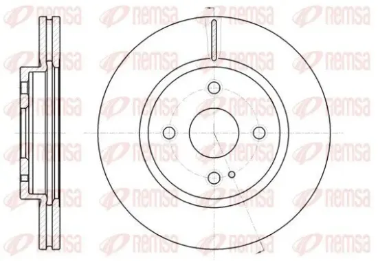 Bremsscheibe Vorderachse REMSA 61266.10 Bild Bremsscheibe Vorderachse REMSA 61266.10