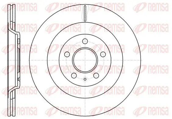 Bremsscheibe REMSA 61267.10