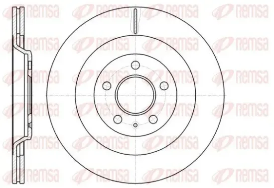Bremsscheibe Hinterachse REMSA 61267.10 Bild Bremsscheibe Hinterachse REMSA 61267.10