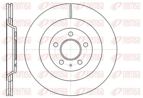 Bremsscheibe Hinterachse REMSA 61267.10
