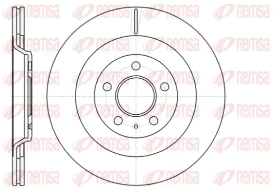 Bremsscheibe Hinterachse REMSA 61267.10 Bild Bremsscheibe Hinterachse REMSA 61267.10