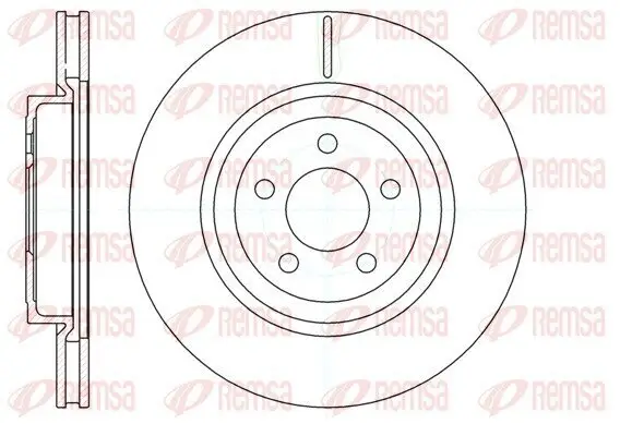 Bremsscheibe Vorderachse REMSA 61269.10