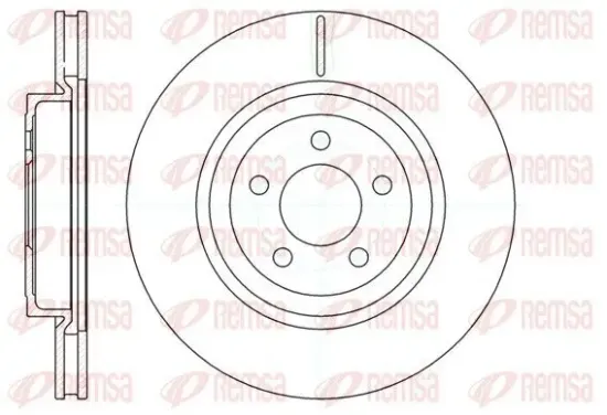 Bremsscheibe Vorderachse REMSA 61269.10 Bild Bremsscheibe Vorderachse REMSA 61269.10