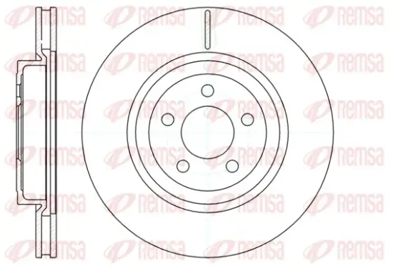 Bremsscheibe Vorderachse REMSA 61269.10 Bild Bremsscheibe Vorderachse REMSA 61269.10
