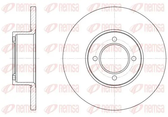 Bremsscheibe REMSA 6127.00