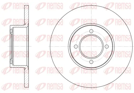 Bremsscheibe Vorderachse REMSA 6127.00