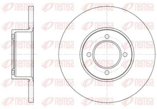 Bremsscheibe Vorderachse REMSA 6127.00 Bild Bremsscheibe Vorderachse REMSA 6127.00