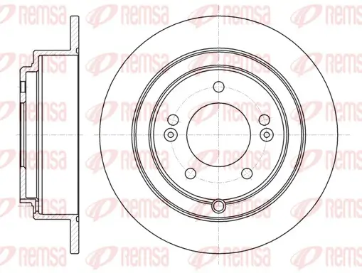 Bremsscheibe Hinterachse REMSA 61276.00