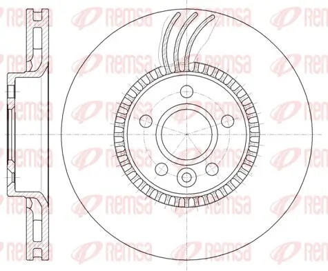 Bremsscheibe Vorderachse REMSA 61280.10