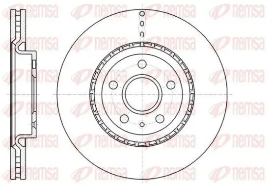 Bremsscheibe Vorderachse REMSA 61283.10 Bild Bremsscheibe Vorderachse REMSA 61283.10