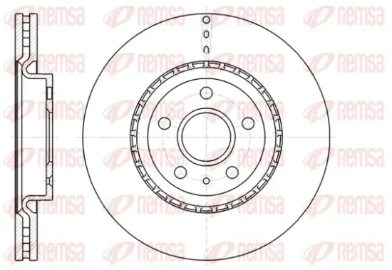 Bremsscheibe Vorderachse REMSA 61283.10 Bild Bremsscheibe Vorderachse REMSA 61283.10