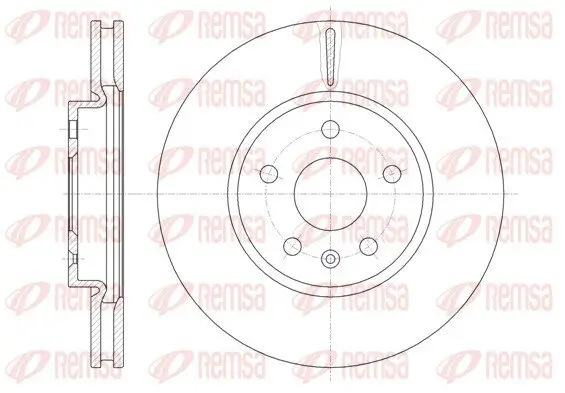 Bremsscheibe Vorderachse REMSA 61286.10