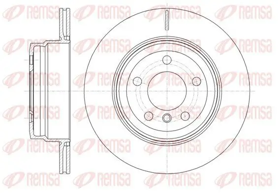 Bremsscheibe Hinterachse REMSA 61287.10