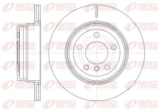 Bremsscheibe Hinterachse REMSA 61287.10 Bild Bremsscheibe Hinterachse REMSA 61287.10